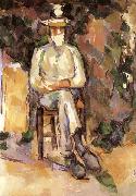 Paul Cezanne Portrait du jardinier Vallier oil painting artist